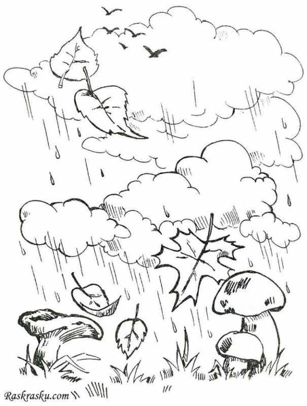 Раскраски на тему осень