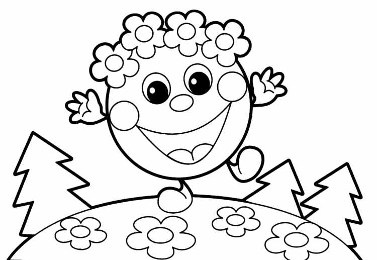 Колобок раскраска персонажи