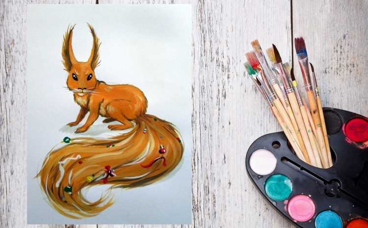 Раскрашивать гуашью