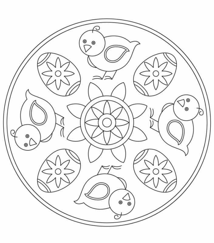 Мандалы для детей 3-4 лет
