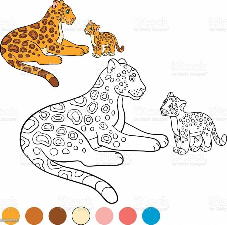 Гепард набросок