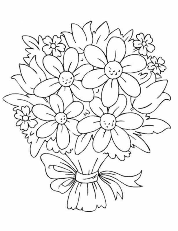 Цветы крупные для аппликации