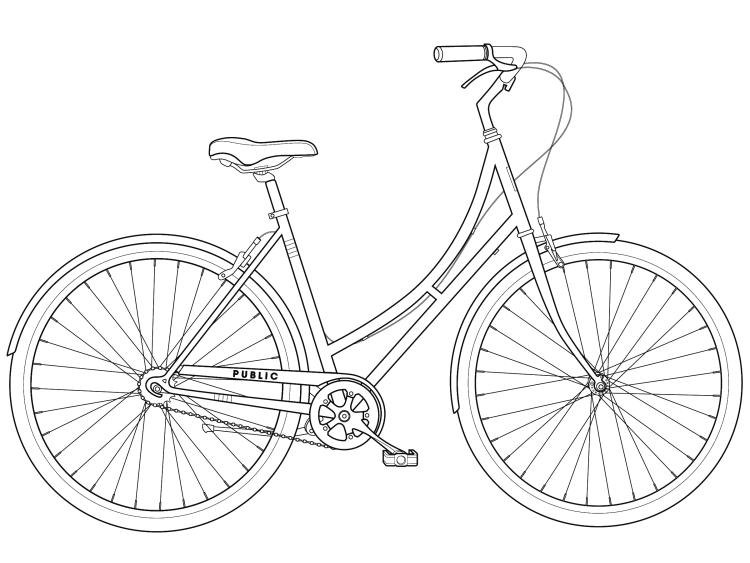 Детские велосипеды на белом фоне