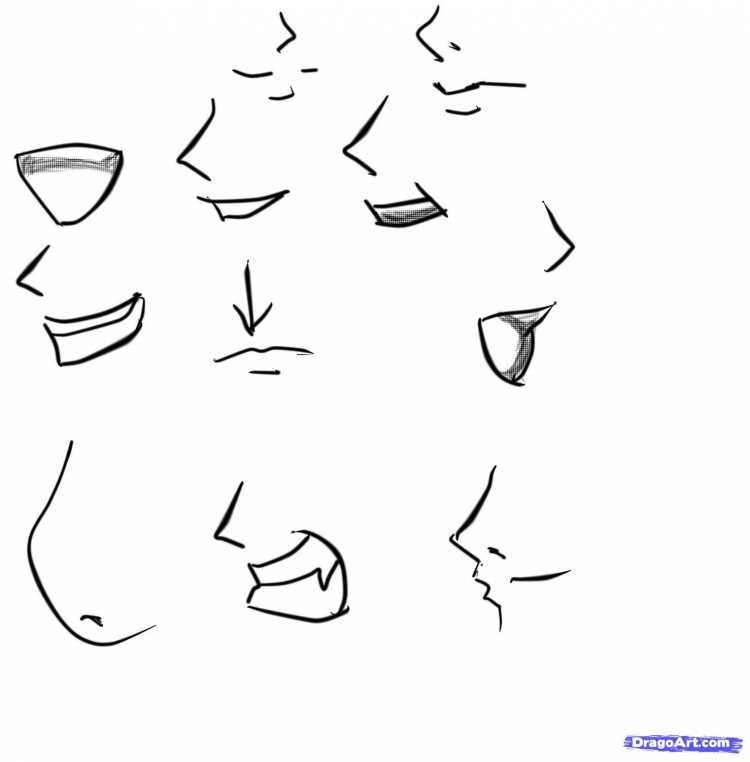 Аниме нос девушки