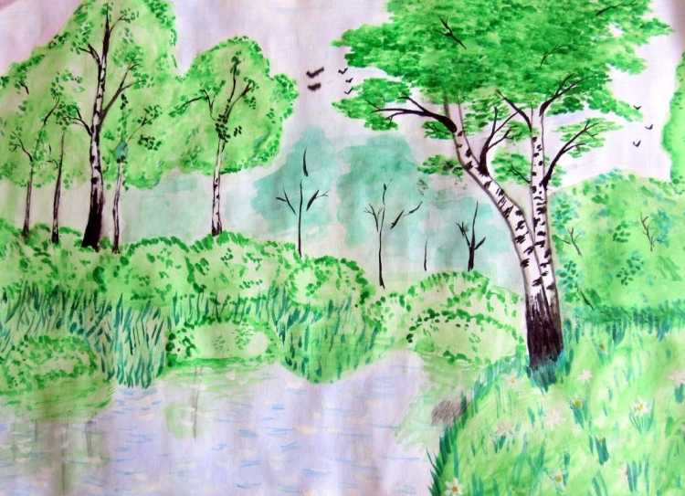 Рисунок на конкурс родные просторы 5 класс