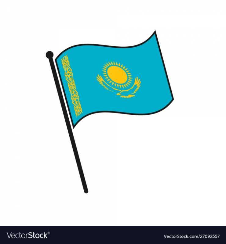 Флаг Казахстана нарисовать
