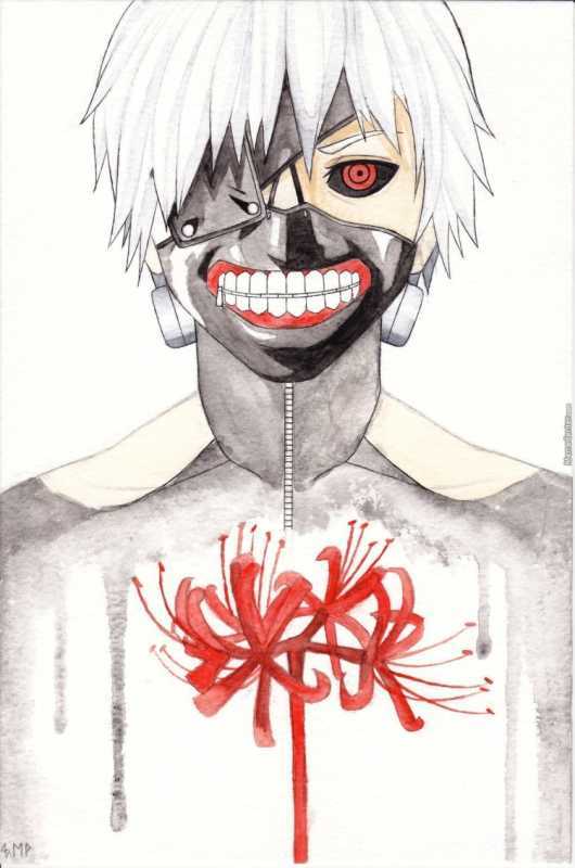 Камелия аниме цветок Токийский гуль