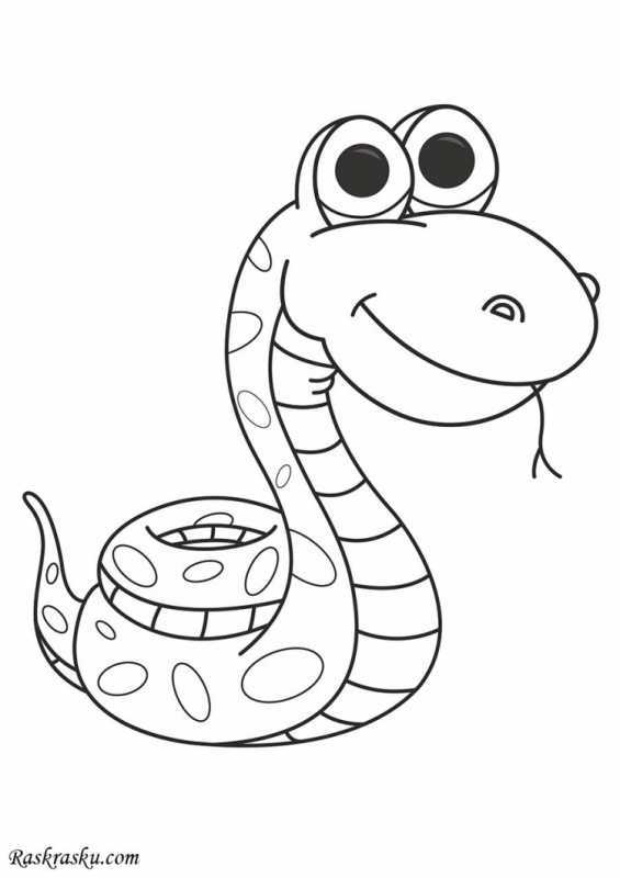 Гадюка обыкновенная раскраска
