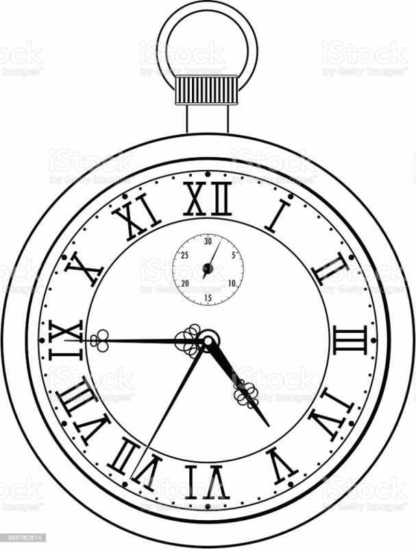 Будильник раскраска для детей