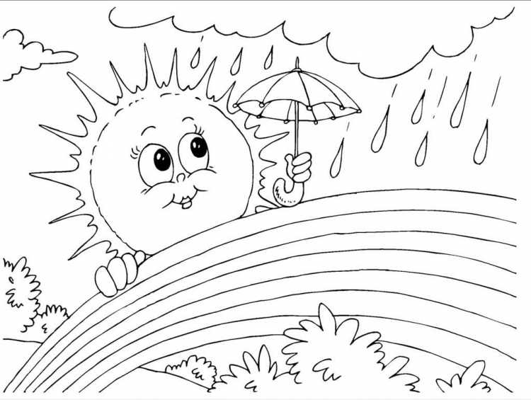 Раскраски для малышей лето