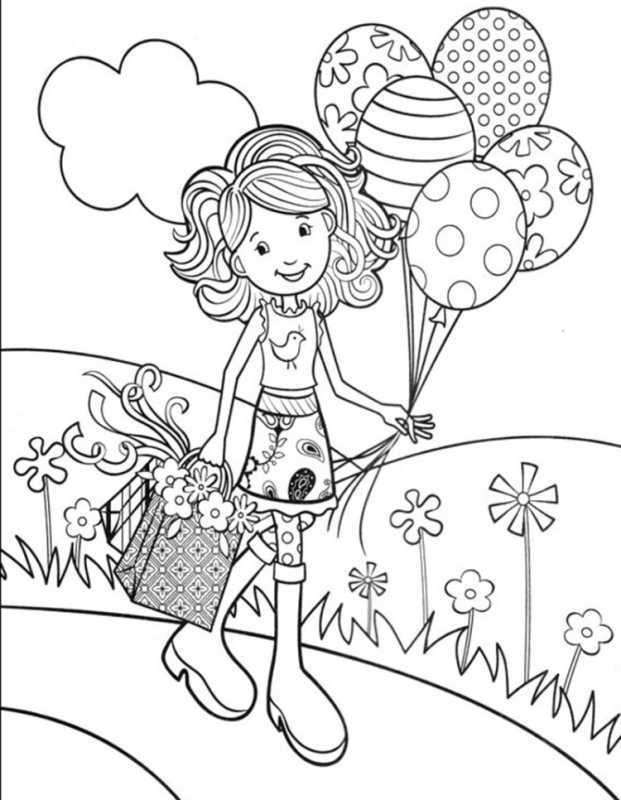 Младенец в корзинке раскраска