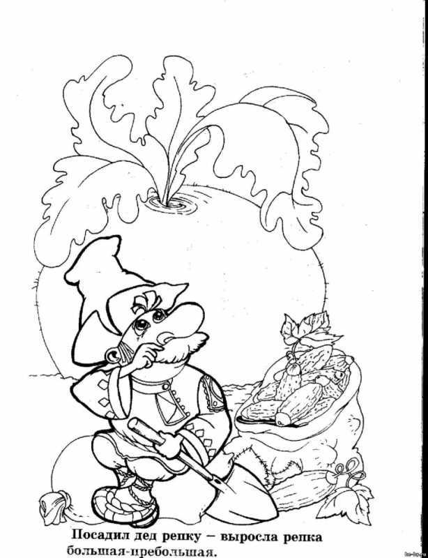 Раскраска. Репка