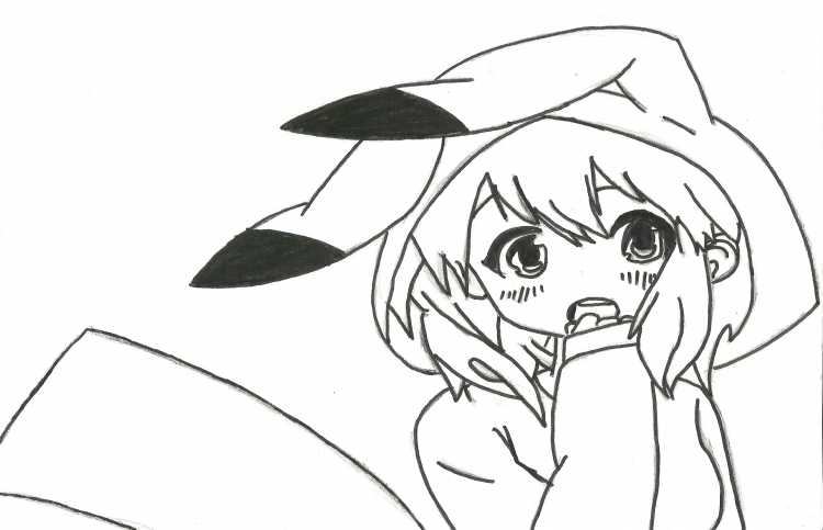 Раскраски для девочек Пикачу