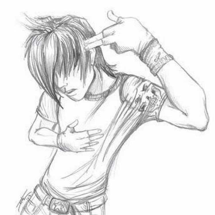 Аниме парни для срисовки