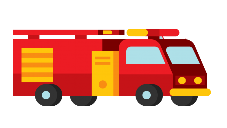 Пожарная машина раскраска для детей