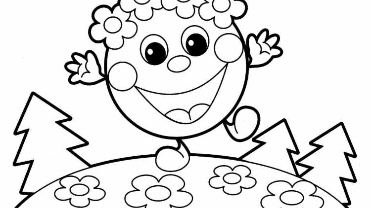 Раскрашенный Колобок