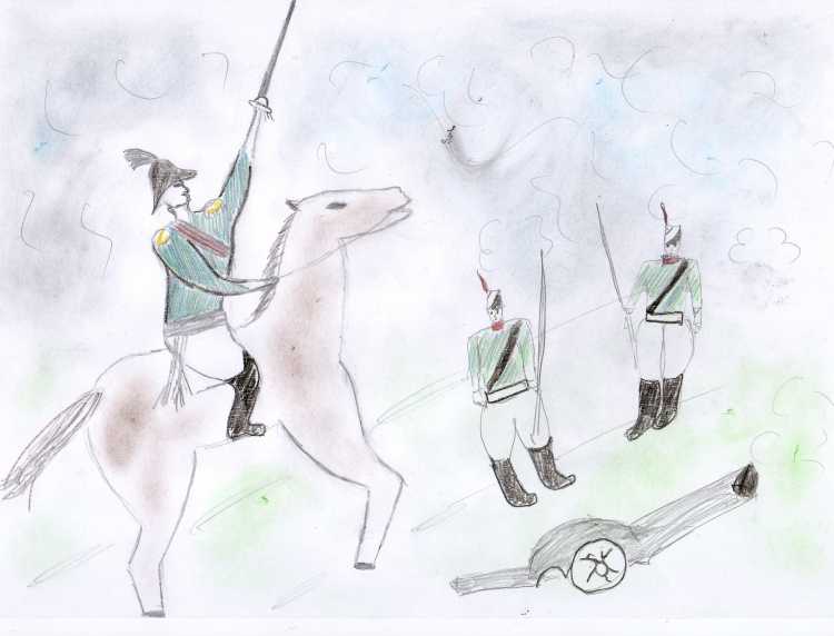 Бородино иллюстрации легкие