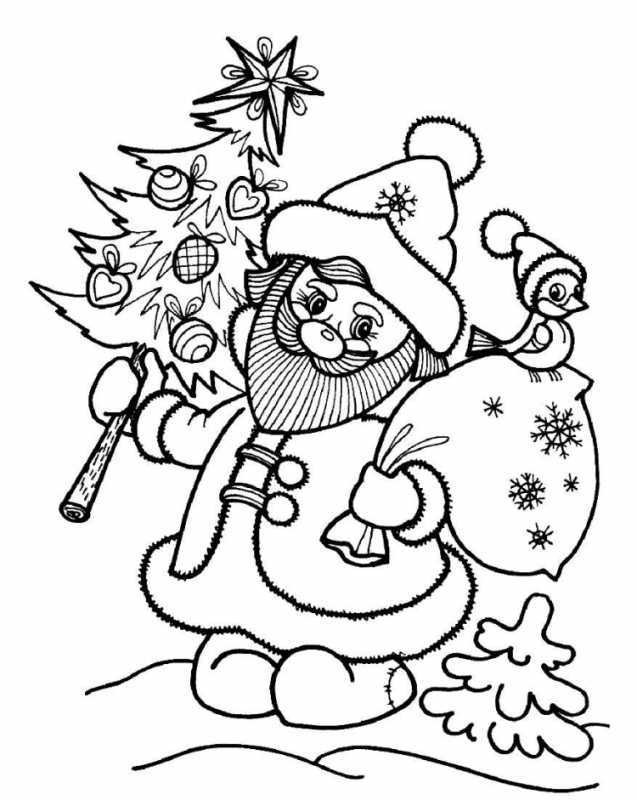 Раскраска. Новый год