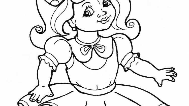 Буратино. Раскраска.