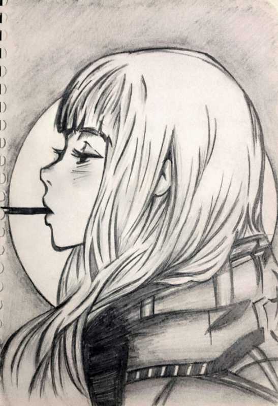 Жестокие аниме рисунки карандашом