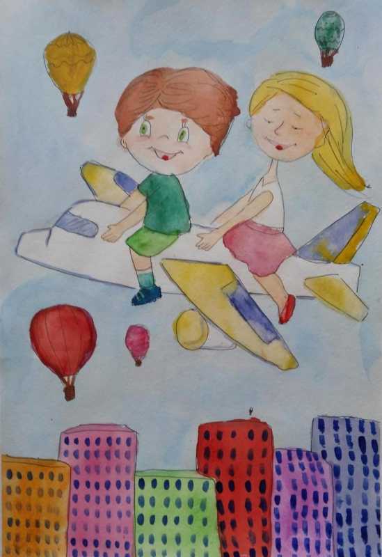 Рисунок на тему детство