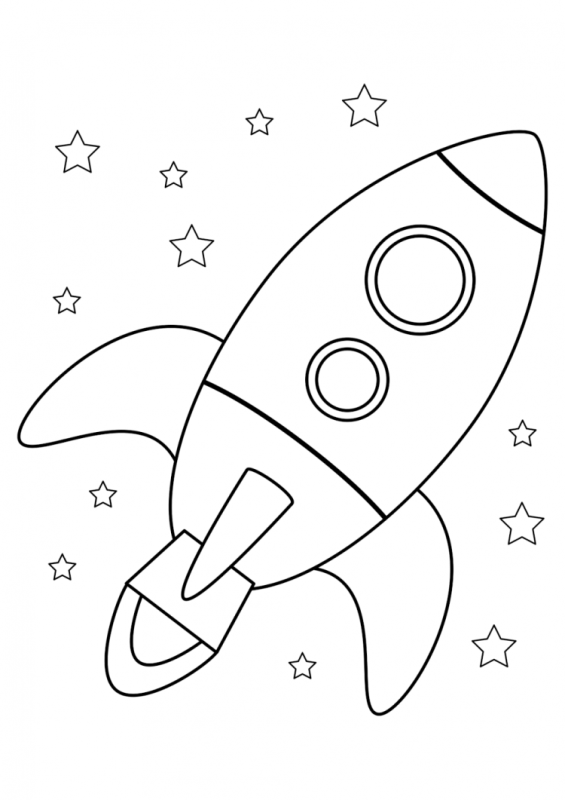 Раскраска космос для детей