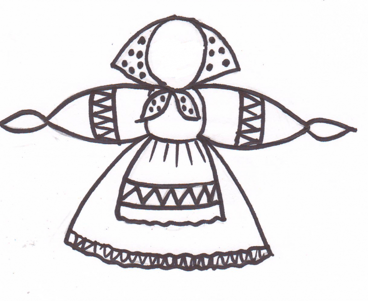 Масленица раскраска