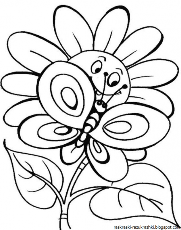 Раскраска букет цветов
