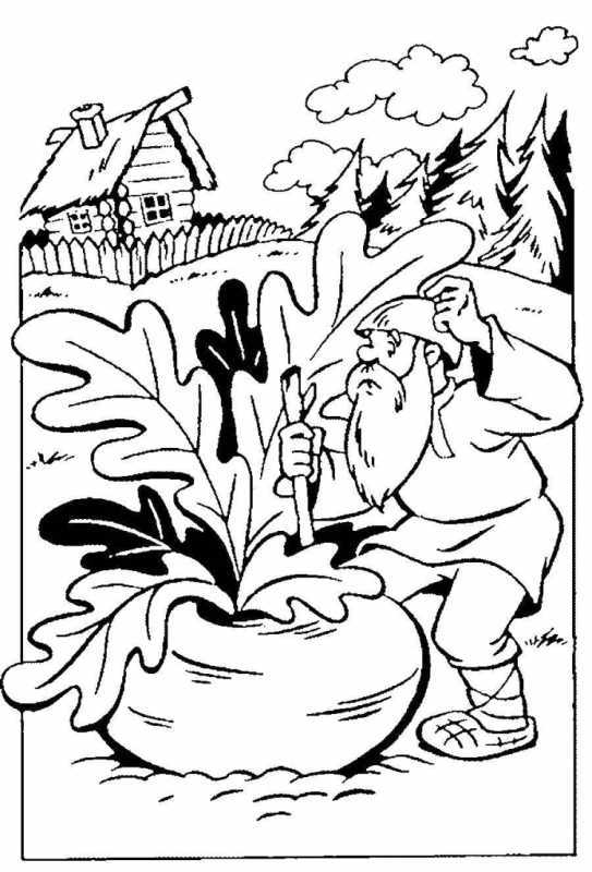 Раскраска. Репка