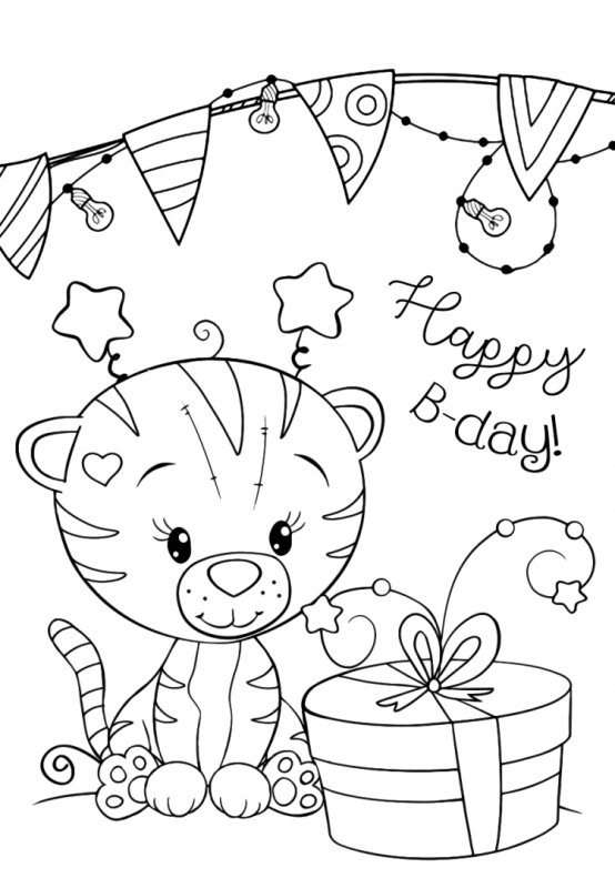 Раскраска торт