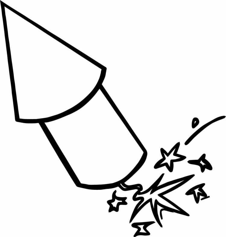 Салют чёрно белый