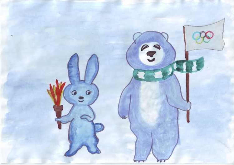 Рисование талисман Олимпийских игр