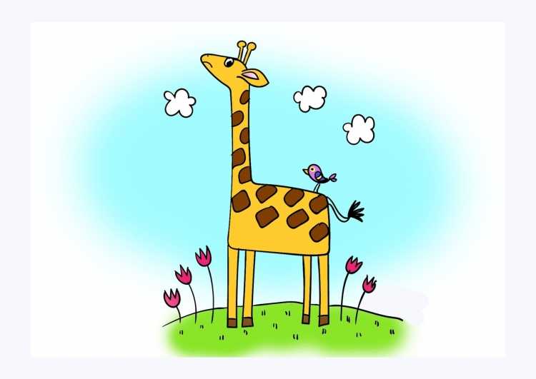 Как нарисовать жирафа