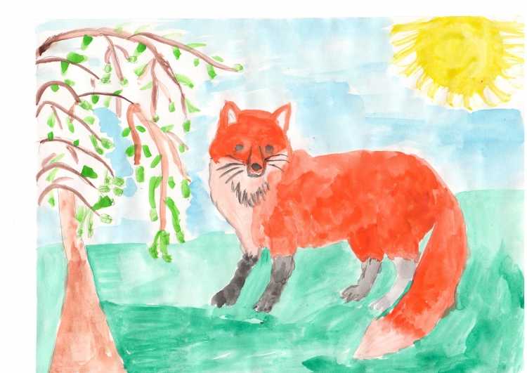 Рисунки дошкольников животные