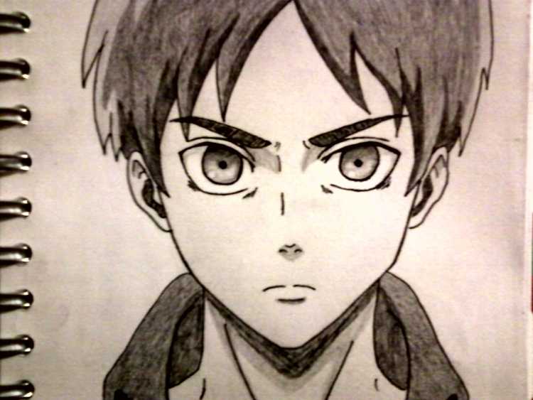 Атака титанов Эрен для срисовки