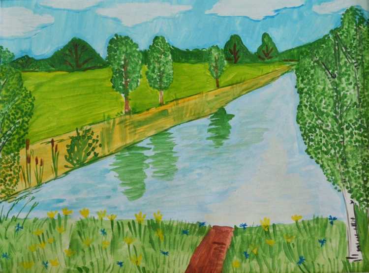 Рисунок на тему природа