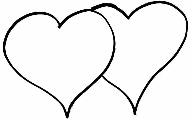 Сердечки картинки раскраски