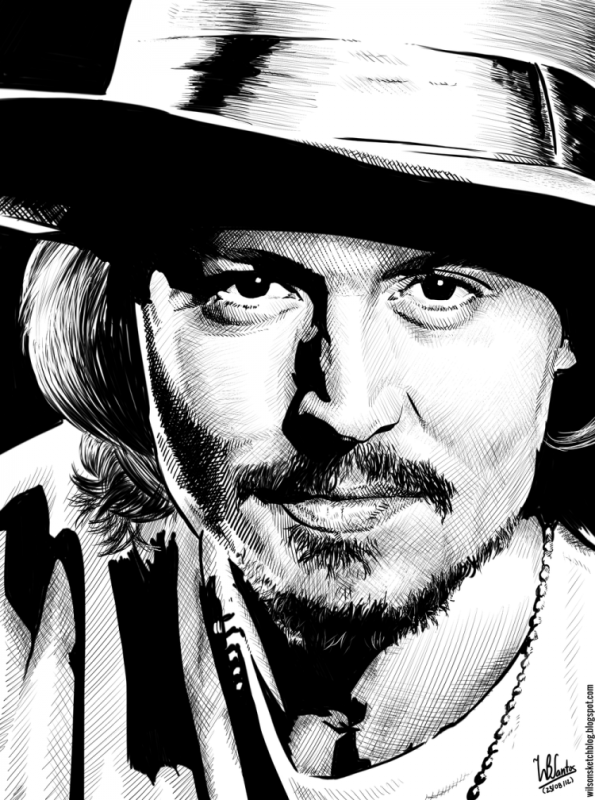 Джонни Депп скетч