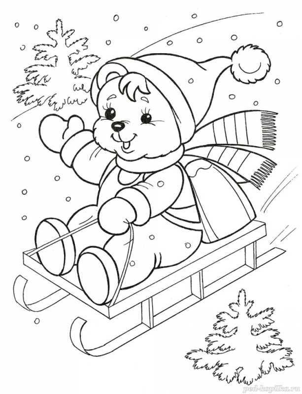 Новогодняя раскраска