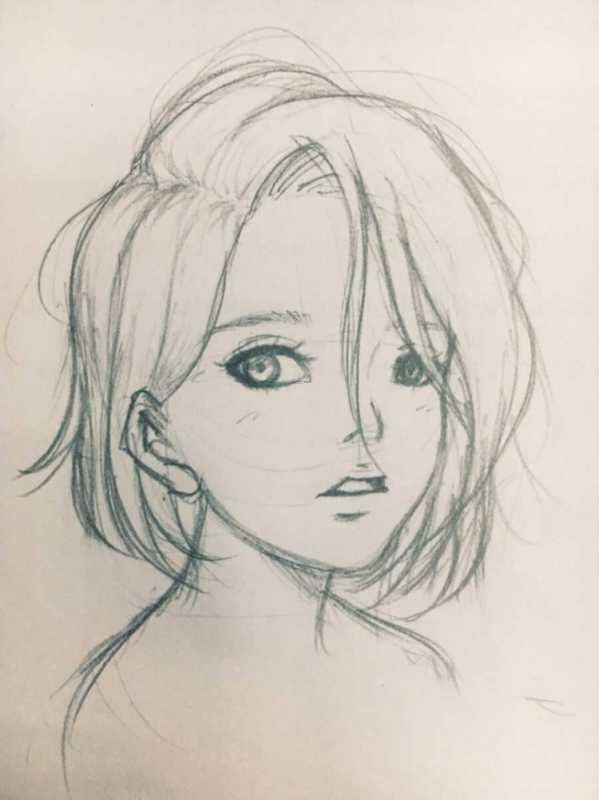 Аниме для срисовывания карандашом