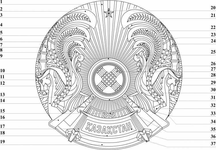 Казахстан символы вектор
