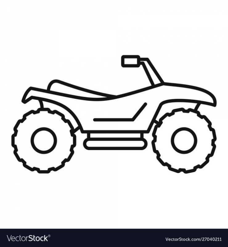 Рисунок квадроцикла для пряника