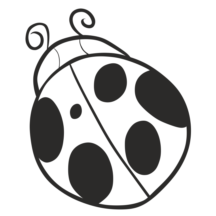 Божья коровка раскраска для детей