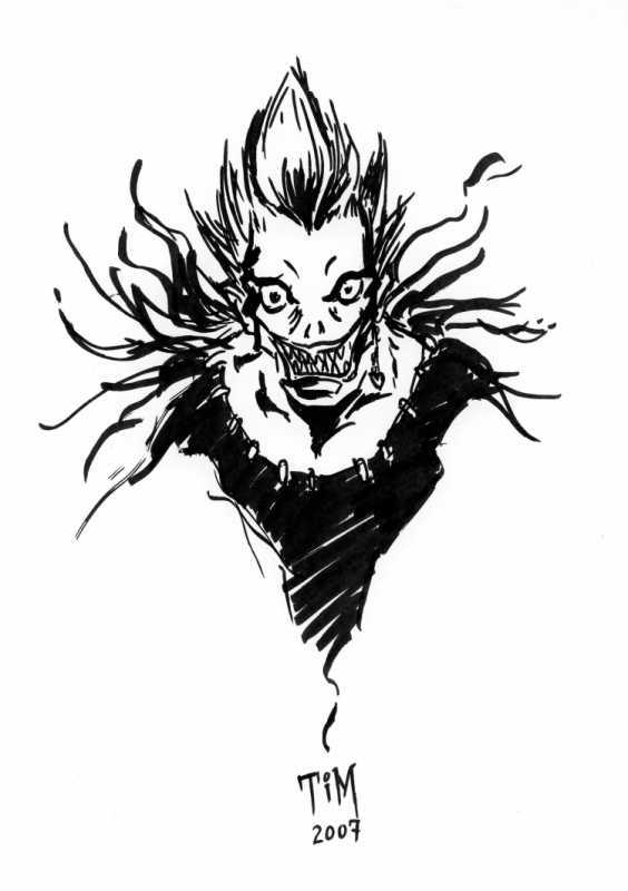 Тату Рюка из тетради смерти