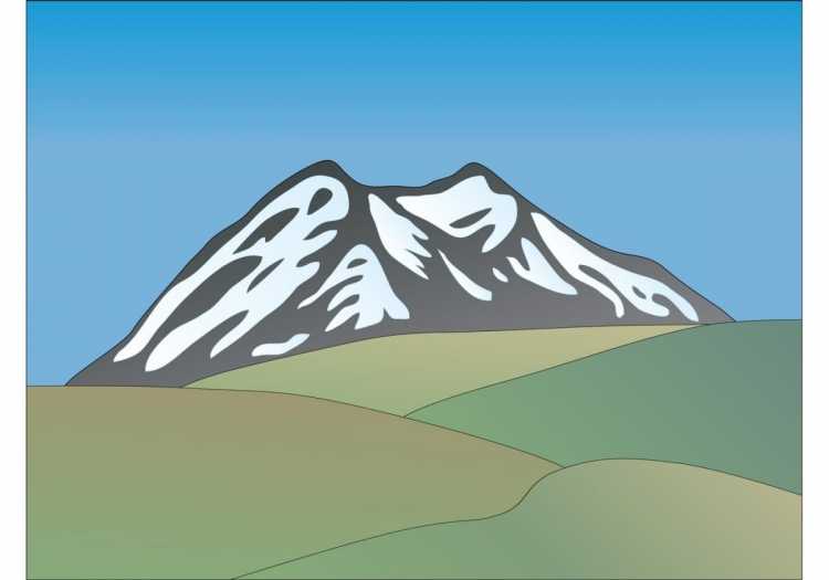 Килиманджаро гора вектор