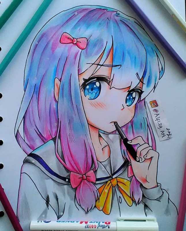 Нарисовать аниме