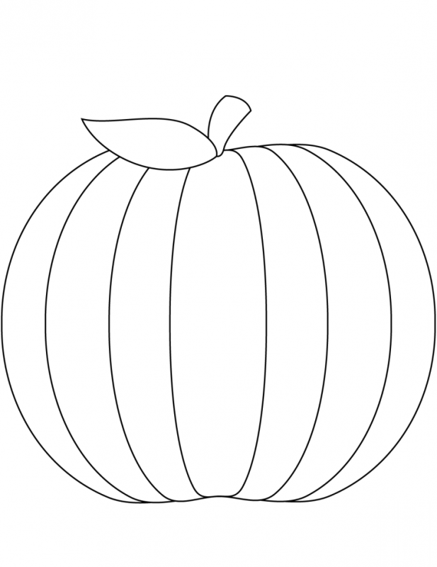 Тыква раскраска для детей