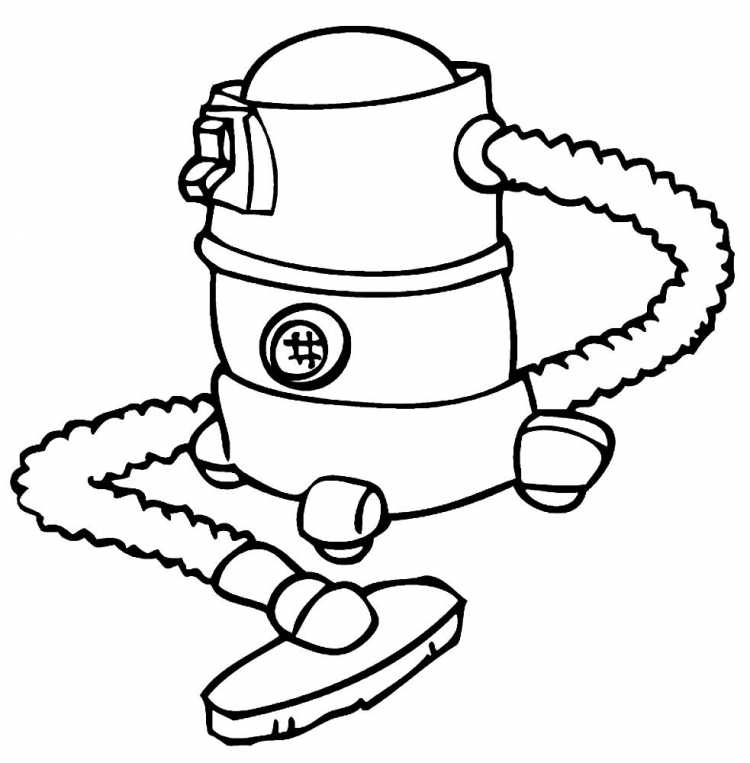 Раскраска пылесос