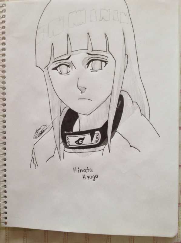 Хината Хьюга скетчи