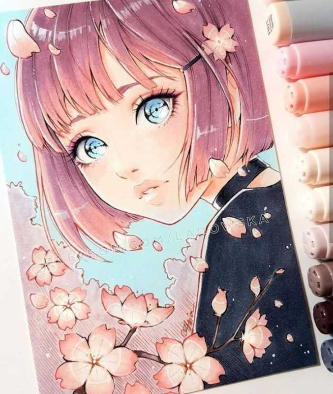 Аниме арты для срисовки